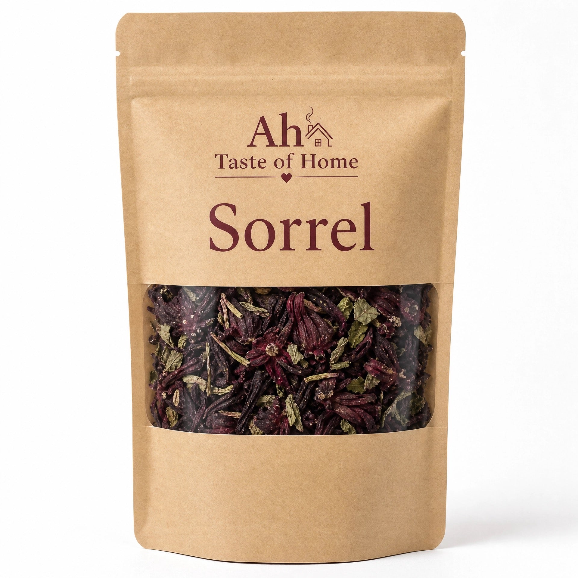 AH Taste of Home Sorrel (Hibiscus) Tea – Premium Loose Leaf Hibiscus Herbal Tea, Caffeine-Free Caribbean Infusion (Trinidad &amp; Tobago)