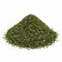 Pile of dried thyme leaves from trinidad
